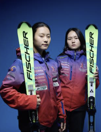 알파인스키 최사라와 가이드 어은미