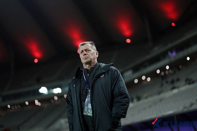 미하엘 스키베(61) 비셀 고베 감독. /사진=한국프로축구연맹 제공