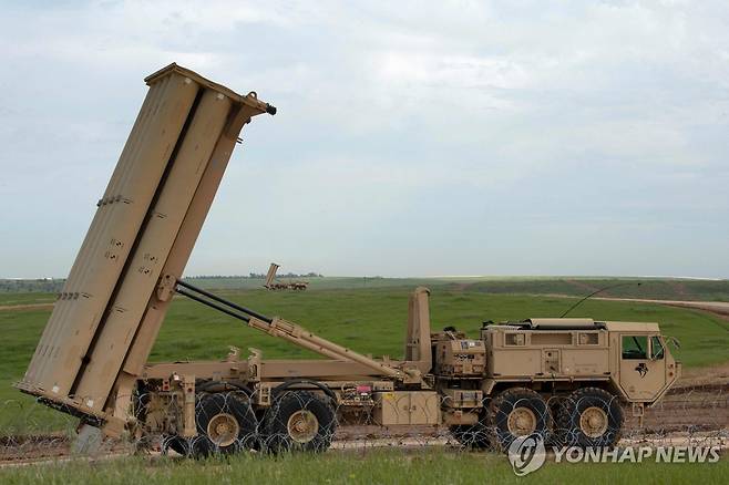 미국의 사드(THAAD·고고도 미사일 방어체계) [미 육군 DVID/Staff Sergeant Cory D. Payne/AFP=연합뉴스 자료사진. 재판매 및 DB 금지. 보도목적으로만 사용 가능]