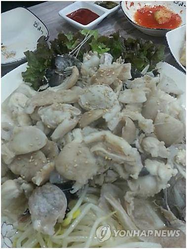 아귀 수육 [연합뉴스 자료사진]