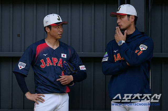 다르빗슈는 미야자키 대표팀 캠프에 어드바이저로 참가해 선수들과 함께 했다. 사진출처=일본야구대표팀 홈페이지