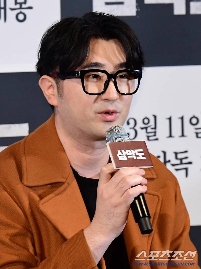 5일 용산CGV에서 영화 '삼악도' 언론시사회가 열렸다. 기자간담회 참석한 채기준 감독. 용산=송정헌 기자songs@sportschosun.com/2026.03.05/