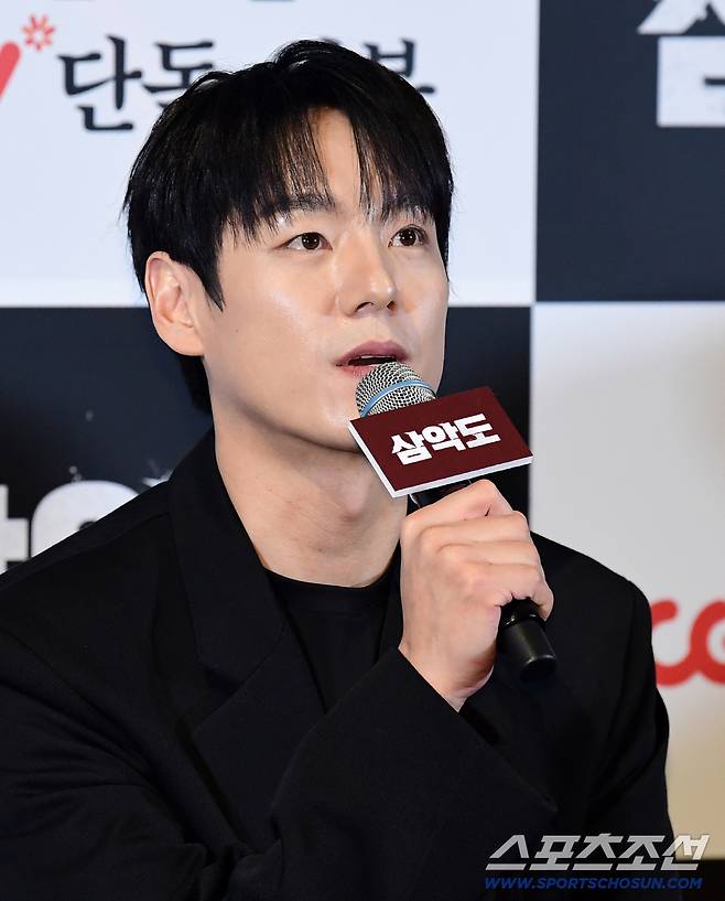 5일 용산CGV에서 영화 '삼악도' 언론시사회가 열렸다. 기자간담회 참석한 배우 곽시양. 용산=송정헌 기자songs@sportschosun.com/2026.03.05/