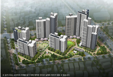 두산위브 더센트럴 수원 조감도. [두산건설 제공]