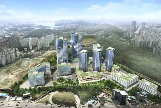 ‘금정구 지속가능발전을 위한 사업구상 용역’에서 제안된 부산 금정구 첨단산업단지 기본계획안 예시도. 부산 금정구 제공