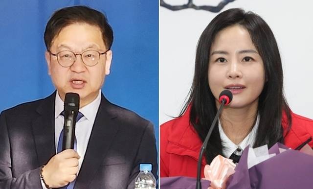 김민주 더불어민주당 선임부대변인(왼쪽), 김효은 국민의힘 대변인