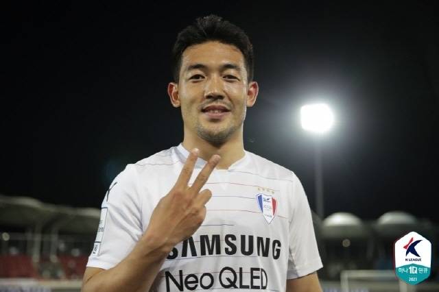 수원 삼성 이기제. 사진=한국프로축구연맹 제공