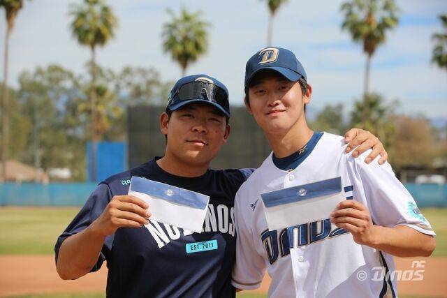 NC 다이노스 김정호-원종해./NC 다이노스