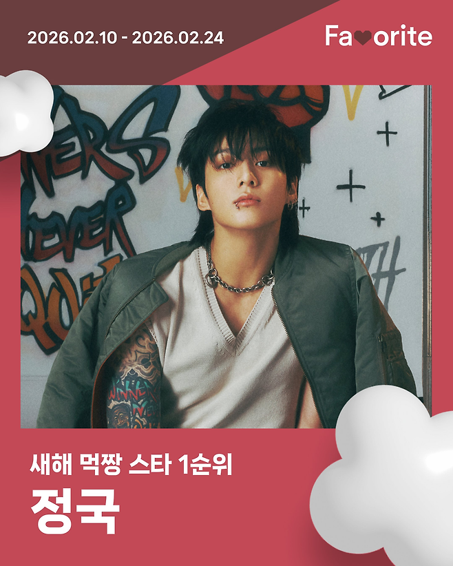 방탄소년단 정국이 ‘먹짱 스타’ 1위에 뽑혔다.