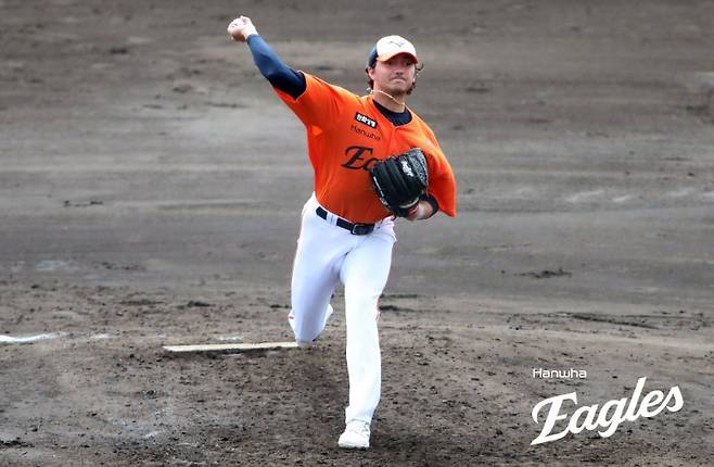 ▲ 올 시즌 한화 외국인 에이스로 기대를 모으고 있는 오웬 화이트 ⓒ한화이글스