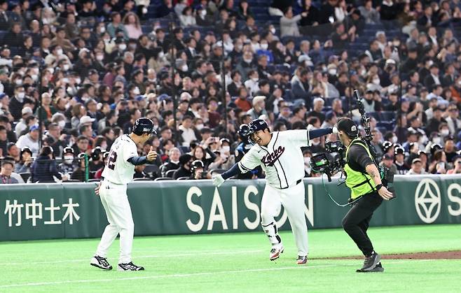 ▲ 문보경 만루홈런 ⓒ연합뉴스