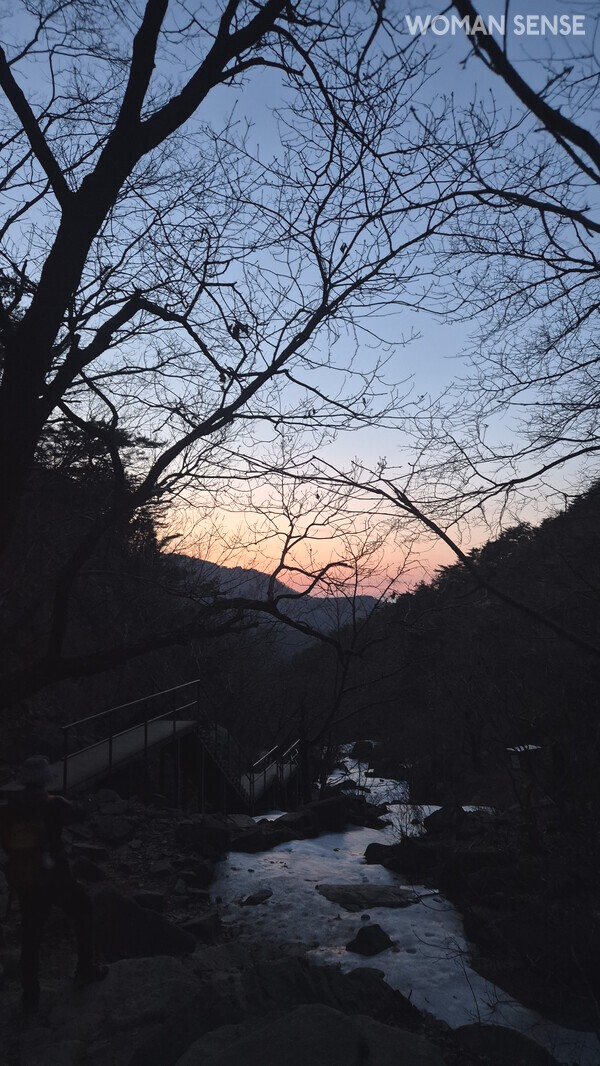 해질녘관악산 전경