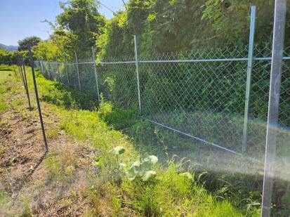 야생동물 피해 예방 울타리.