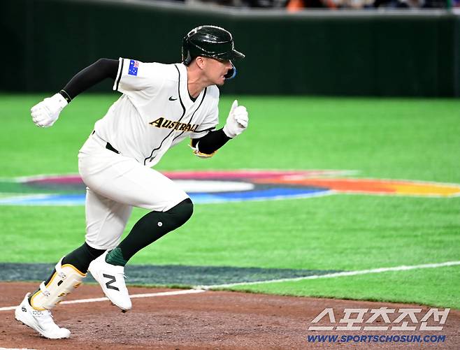 5일 일본 도쿄돔에서 열린 WBC(월드베이스볼클래식) 호주와 대만의 경기. 2회말 타석에 나선 호주 제리드 데일(KIA). 도쿄(일본)=허상욱 기자wook@sportschosun.com/2026.03.05/