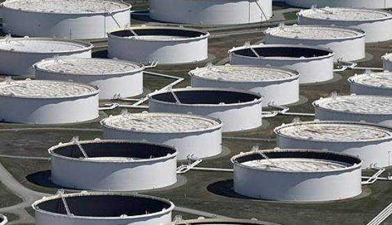 미 오클라호마 쿠싱의 원유 저장탱크. ⓒ연합뉴스