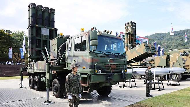 한국산 미사일 요격체계 '천궁-Ⅱ'