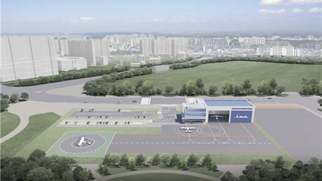 킨텍스 K-UAM 실증 버티포트 조감도 [연합뉴스/국토교통부 제공]