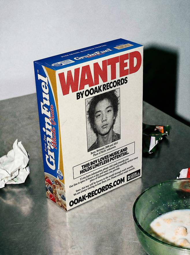 Promotional poster for Ooak Record's new boy group audition (Ooak Records)