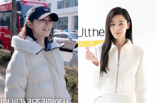 (왼쪽부터)배우 한가인, 전지현 /사진=유튜브 채널 '자유부인 한가인' 캡처, 뉴스1