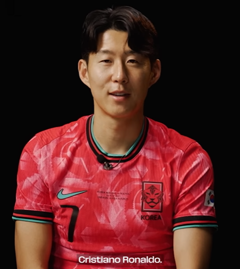 손흥민이 국제축구연맹(FIFA) 월드컵 레전드로 크리스티아누 호날두를 선택했다. FIFA 공식 채널 캡처