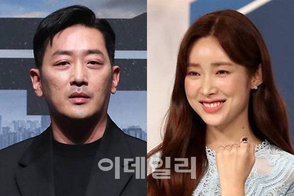 하정우(왼쪽)와 차정원(사진=이데일리DB)