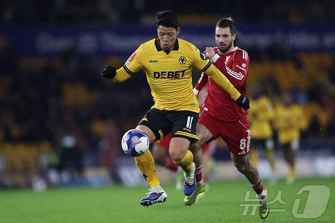 울버햄튼 공격수 황희찬이 7일(한국시간) 열린 2025-26 잉글랜드 FA컵 16강 리버풀전에서 후반 46분 득점을 기록했다. ⓒ AFP=뉴스1