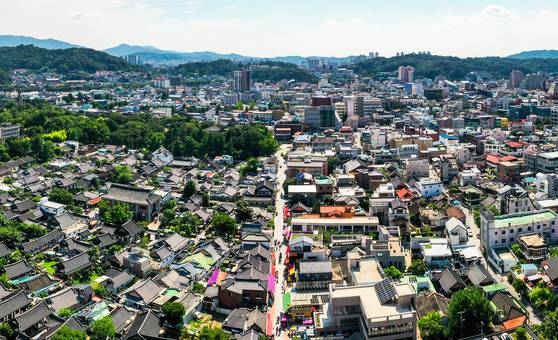 전북 전주시 완산구 전주 한옥마을 전경. 최기웅 기자
