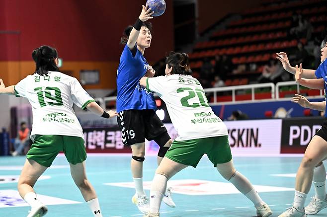 광주도시공사 김금정. 한국핸드볼연맹 제공