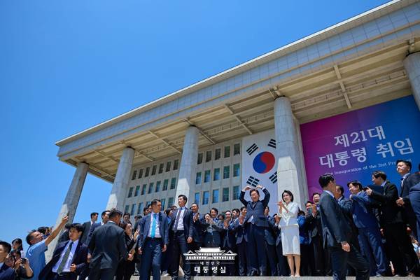 ▲ 2025년 6월4일 이재명 대통령이 서울 영등포구 여의도 국회의사당에서 대통령 취임식을 했다. 사진=청와대