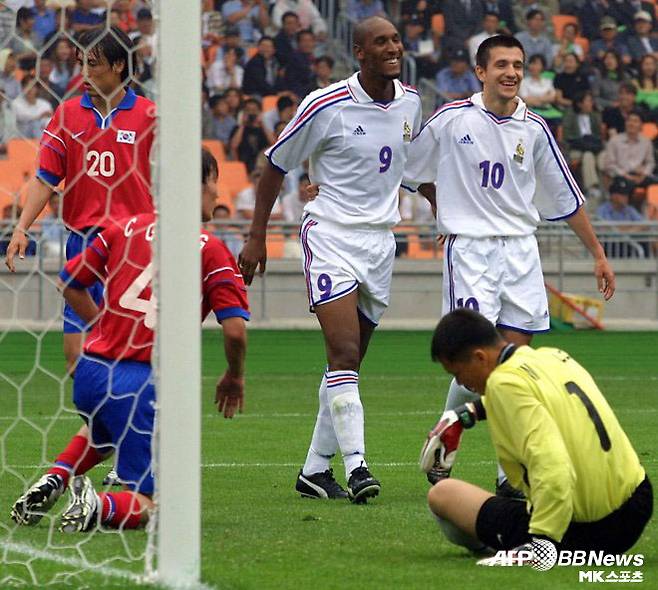 아넬카는 프랑스 국가대표로 2001년 거스 히딩크 감독이 이끌던 한국 축구 대표팀에 0-5 패배를 안기기도 했었다. 사진=AFPBBNews=News1