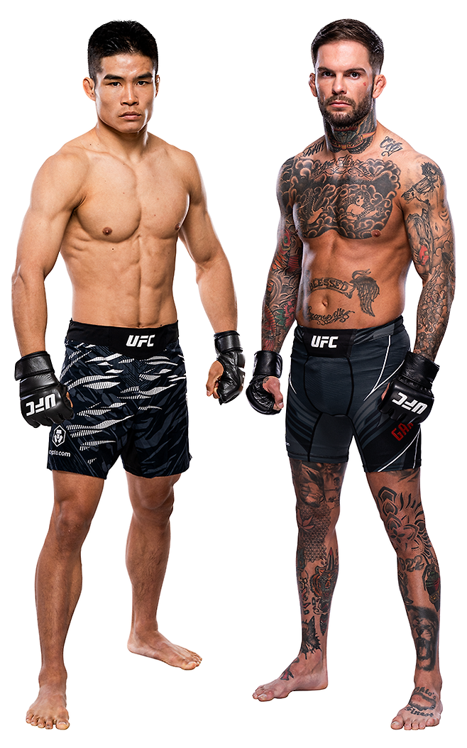 Road to UFC 시즌2 밴텀급 준우승 샤오룽, 제5대 UFC 밴텀급 챔피언 코디 레이 앨런 가브랜트. 사진=TKO