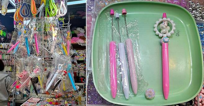 볼꾸가 처음이라면 매대에 걸린 샘플을 보고 따라하면 쉽게 완성할 수 있다. 박윤희 기자