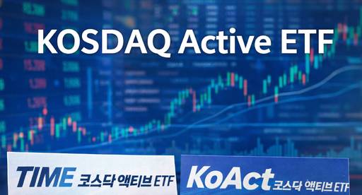 ChatGPT로 생성한 '코스닥 액티브 ETF' 이미지