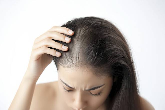 모발이 갑자기 많이 빠지거나 눈썹, 체모까지 함께 줄어든다면 내과적 질환을 확인할 필요가 있다. 사진=클립아트코리아