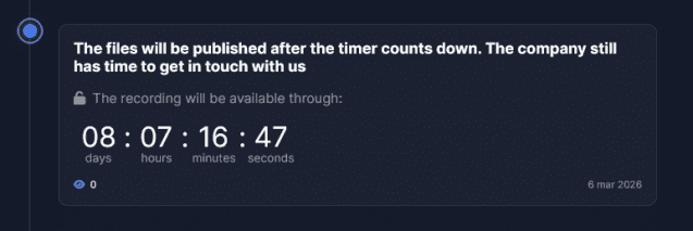 에베레스트가 협상 기한으로 제시한 타이머. 실시간으로 줄어들고 있다.(사진=다크웹 캡처)