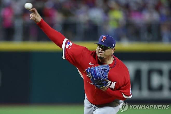 역투하는 후라도 [AFP=연합뉴스]