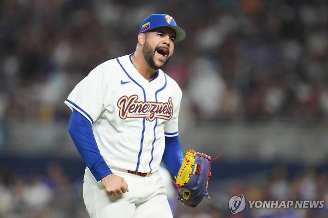 베네수엘라 선발로 출전한 헤이수스 [AP=연합뉴스]