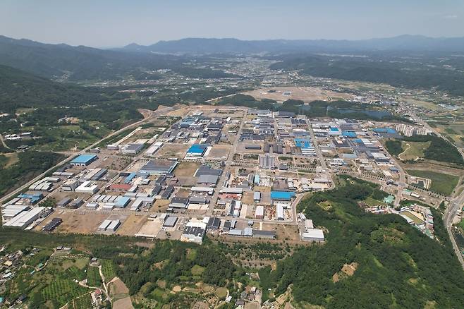 경산의 산업지도를 두 번째로 바꾸고 있는 경산지식산업지구. /경산시 제공