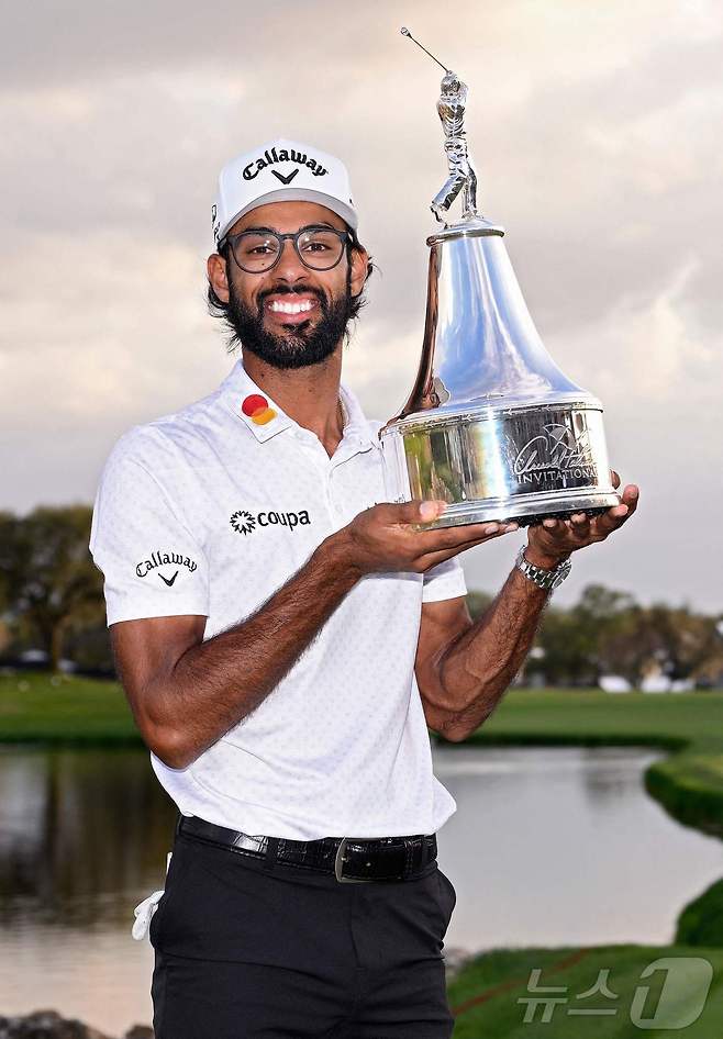 악샤이 바티아는 9일(한국시간) 막을 내린 PGA 투어 아널드 파머 인비테이셔널에서 우승을 차지했다. ⓒ AFP=뉴스1