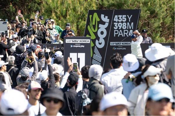 2025년 5월 4일 일요일, 인천 잭 니클라우스 골프클럽에서 열린 LIV 골프 코리아 최종 라운드에서 크러셔스GC의 주장 브라이슨 디섐보가 11번 티에서 샷을 하고 있다. /사진=LIV Golf