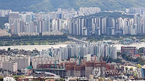 서울 한강벨트 일대 아파트 전경. [연합뉴스 제공]