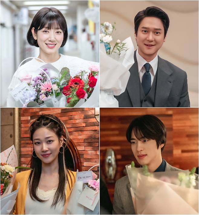 (왼쪽 위부터)tvN ‘언더커버 미쓰홍’에 출연한 박신혜, 고경표, 조한결, 하윤경. tvN 제공