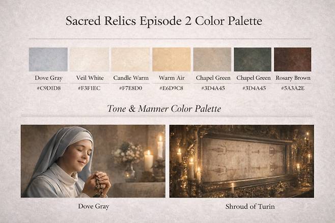 '성물' 2부 컬러팔레트 / 사진제공=KBS