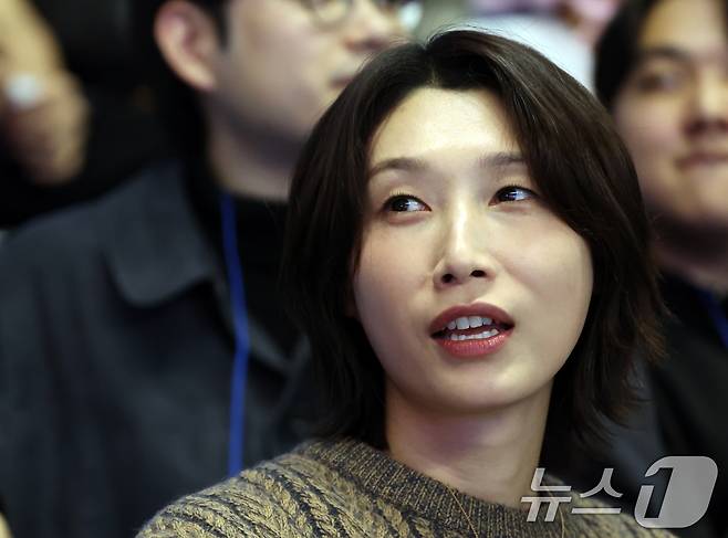 IOC GEDI 챔피언스 어워즈 아시아 지역상을 받은 김연경.  ⓒ 뉴스1 황기선 기자