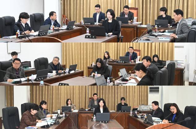 중구의회 상임위원회별 모습. 중구의회 제공