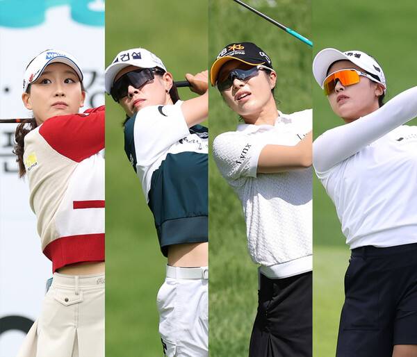 한국여자프로골프(KLPGA) 투어 2026시즌 첫 대회인 '신설 대회' 리쥬란 챔피언십에 출전하는 이율린, 박주영, 안송이, 김민주 프로. 사진제공=KLPGA (사진을 무단으로 사용하지 마십시오.)