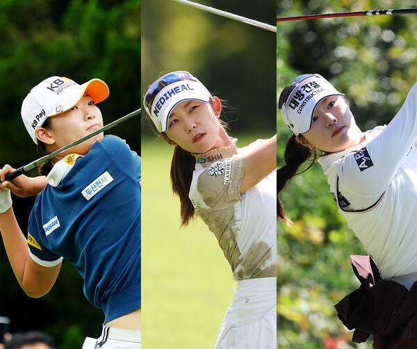 타이완여자프로골프(TLPGA) 투어와 일본여자프로골프(JLPGA) 투어가 공동 주관하는 2026년 타이완 폭스콘(홍하이) 레이디스 골프 토너먼트에 출전하는 방신실, 배소현, 김민선7 프로. 사진제공=KLPGA (사진을 무단으로 사용하지 마십시오.)