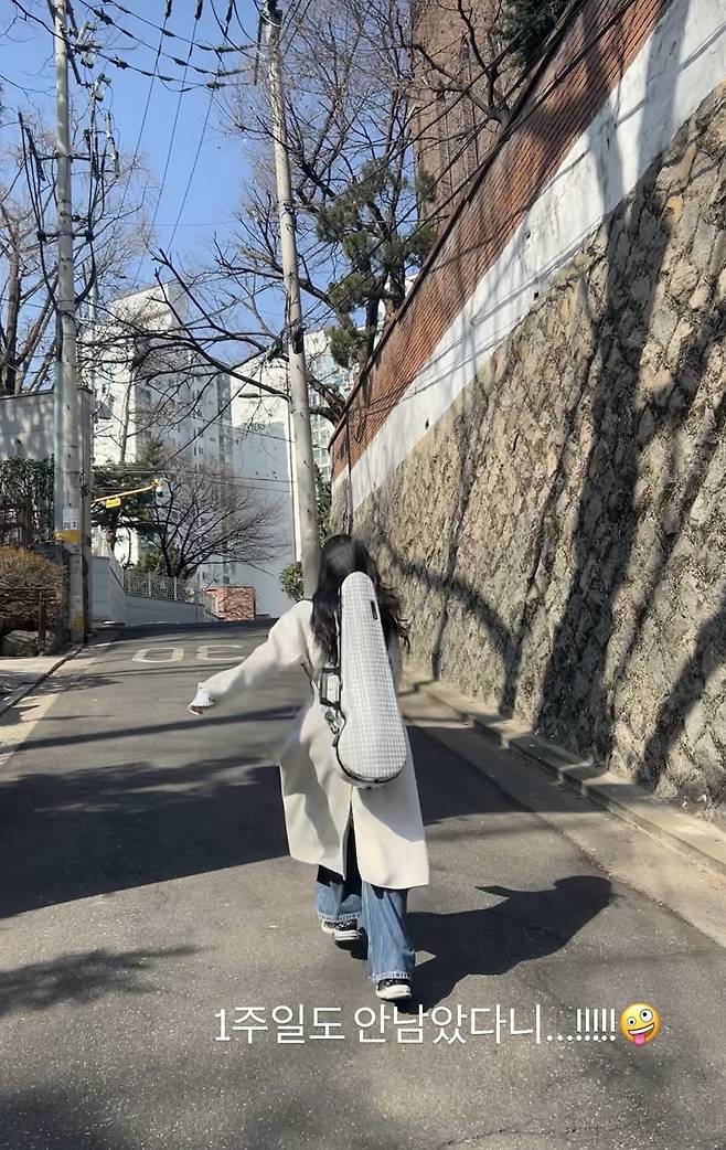 지난 9일 걸그룹 ‘소녀시대’ 멤버 서현이 게재한 사진. 그는 바이올린 케이스를 등에 메고 있다. “1주일도 안 남았다니”라는 문구를 삽입해 바이올린 연주를 준비하고 있는 일상을 전했다. ‘소녀시대’ 서현 사회관계망서비스(SNS)
