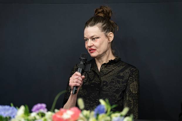 ‘재키’의 안무가 샤론 에얄이 10일 세종문화회관에서 열린 간담회에서 질문에 답하고 있다. /제공=세종문화회관