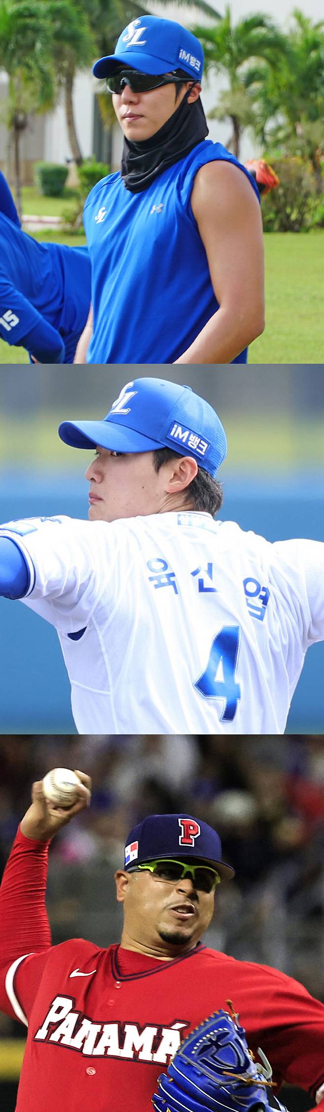 삼성 원태인과 육선엽, WBC에 참가한 아리엘 후라도(위부터). 삼성 라이온스 제공·EPA연합뉴스